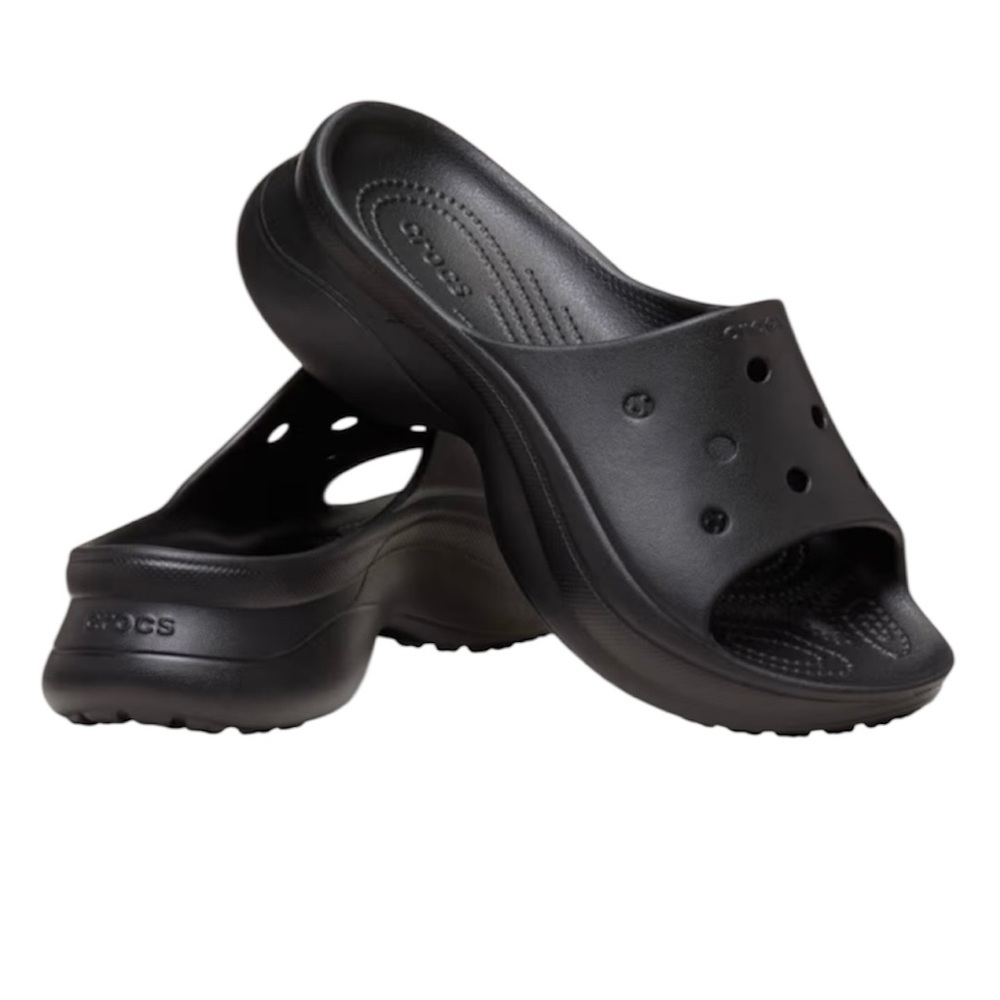 CROCS NWT black Bae Slides sandals women’s 7